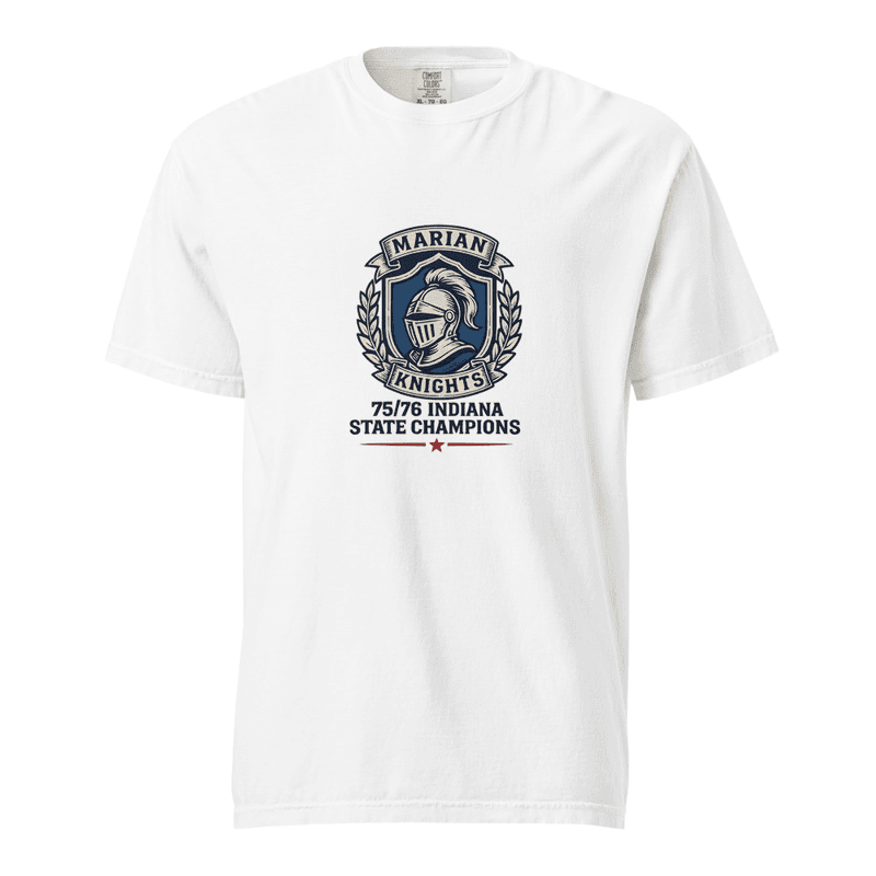 Marian 50th Knights Crest Tee